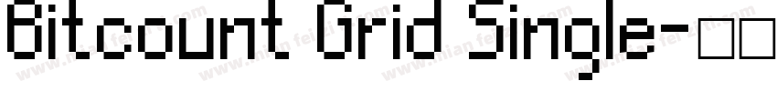 Bitcount Grid Single字体转换
